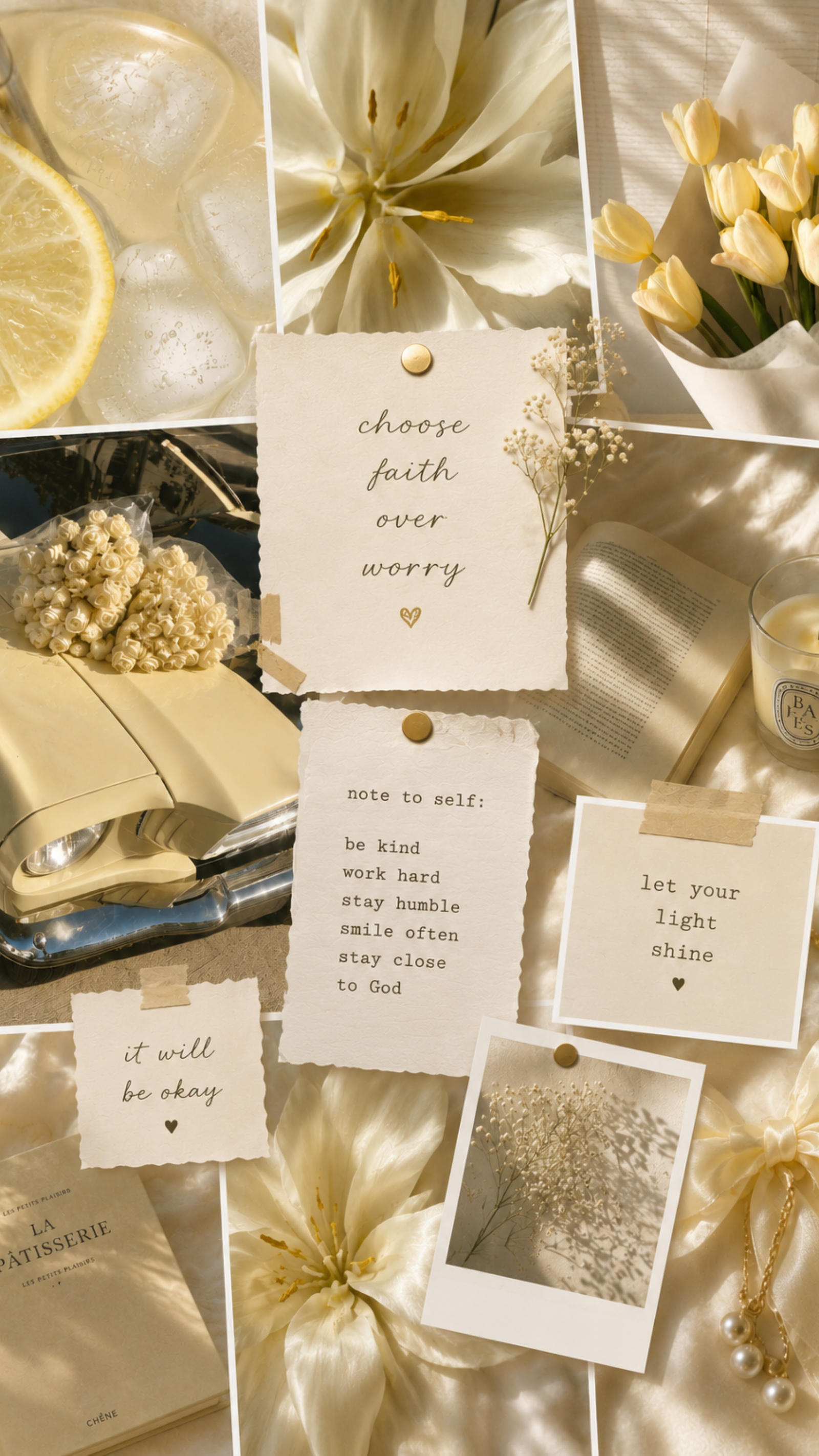 Golden Grace Aesthetic Moodboard
